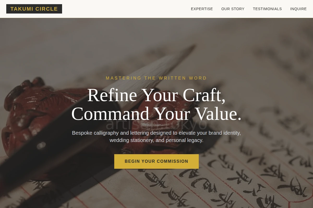 Structure Calligraphy Lettering Studio