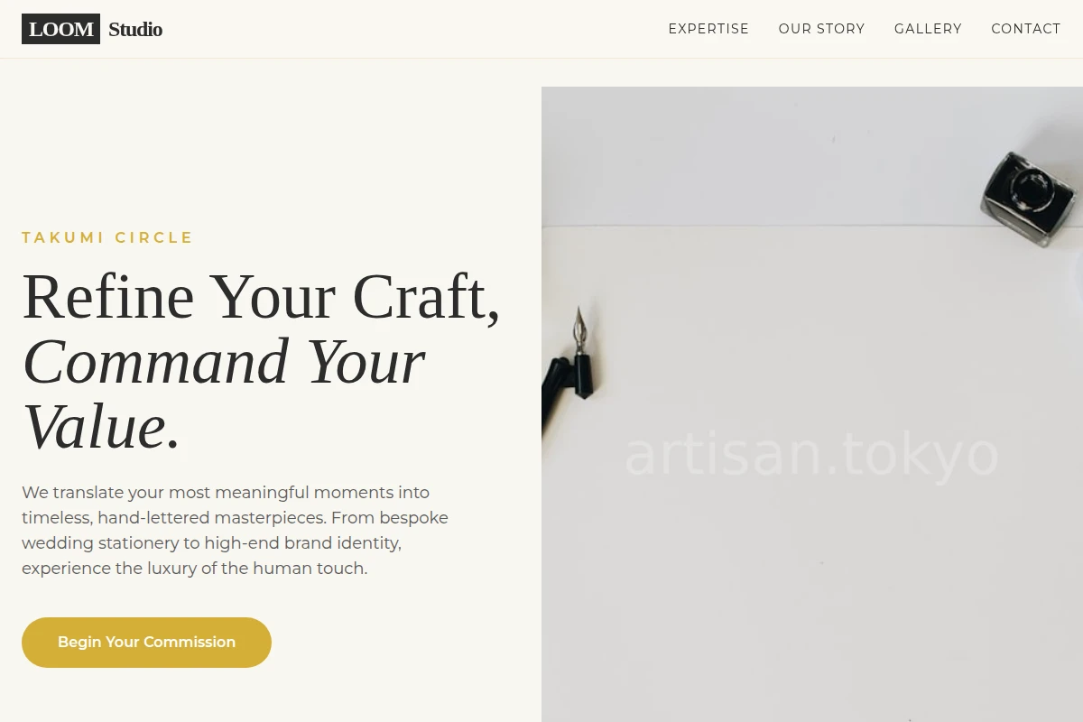 Loom Calligraphy Lettering Studio