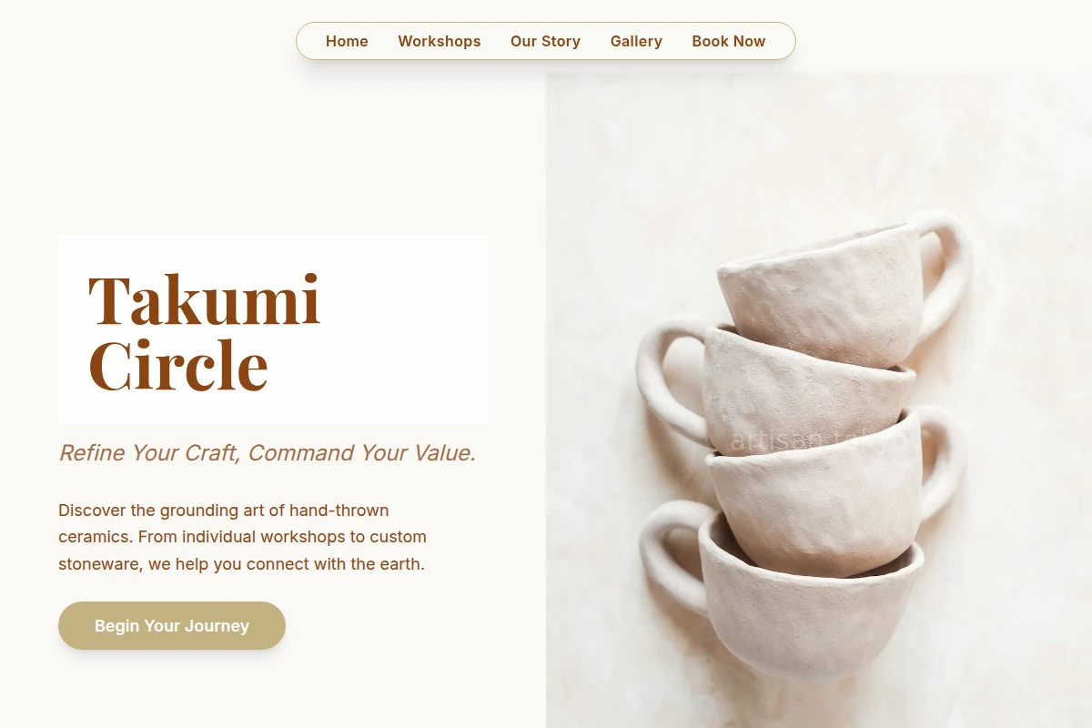 Handmade Pottery Ceramic Studio